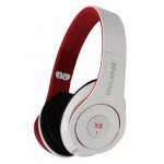 Wholesale X8 Foldable Studio Headphone with Mic Remote (White)